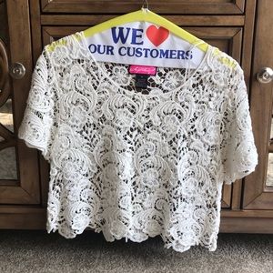 SayWhat Crochet Crop Top